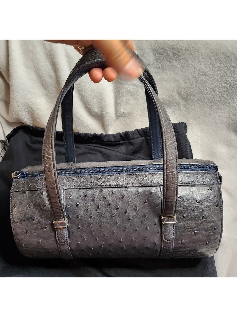 Exotic JRA ostrich bag Authentic